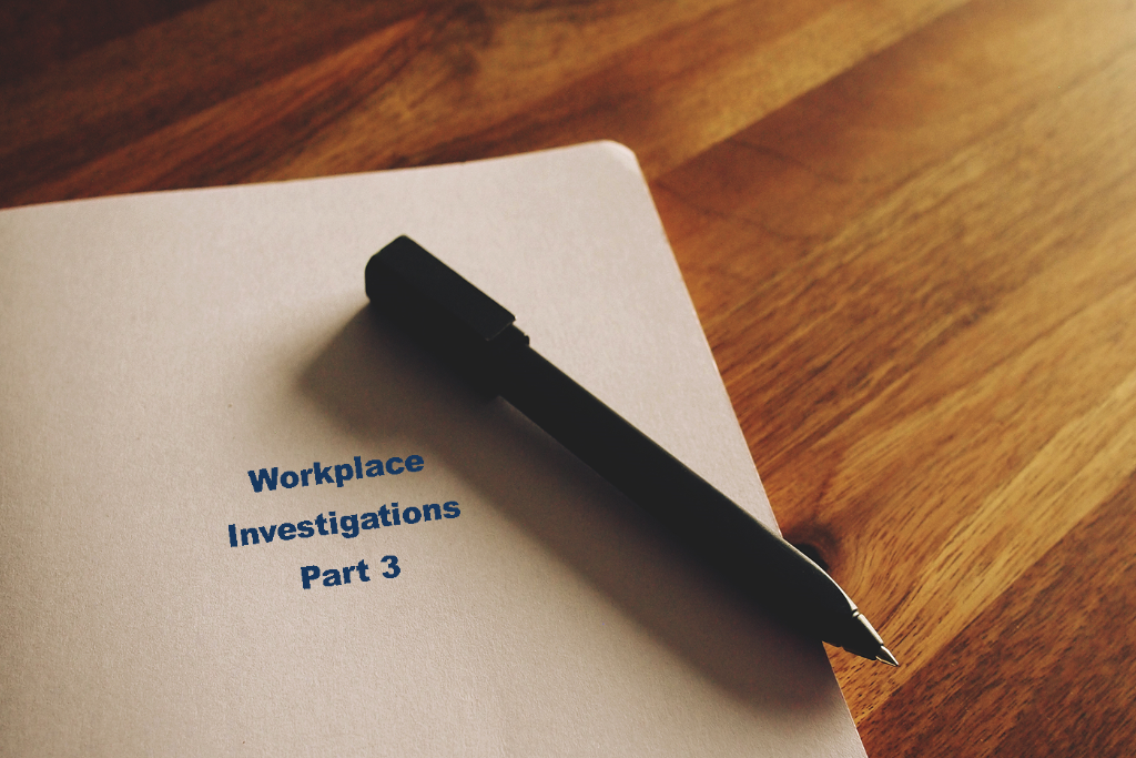 Workplace investigation file folder with pen - part 3